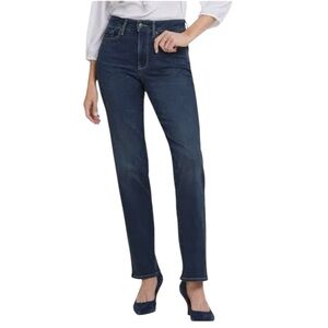 NYDJ‎ Marilyn Jeans Size 8 Stretch Tummy Control Lift Tuck Denim Pants 28x28.75